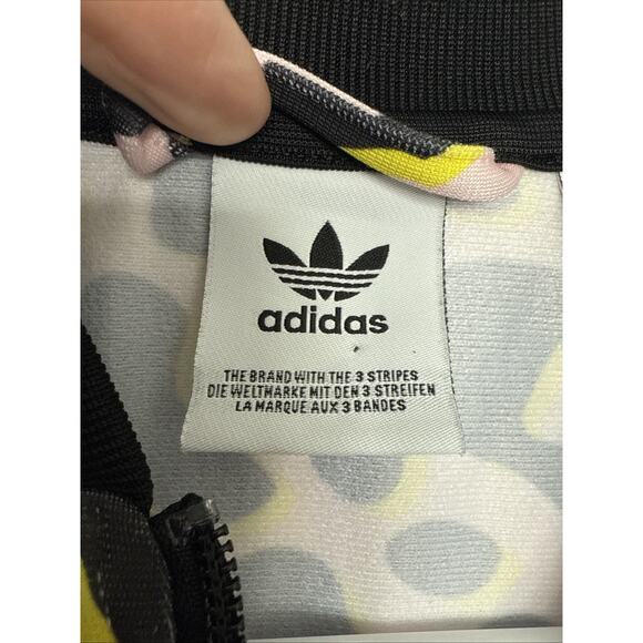 Adidas Track Jacket Blush Cheetah Print Bold Graphic Lisa Frank - Size Large - Picture 5 of 5